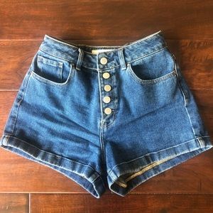 PACSUN button up mom shorts